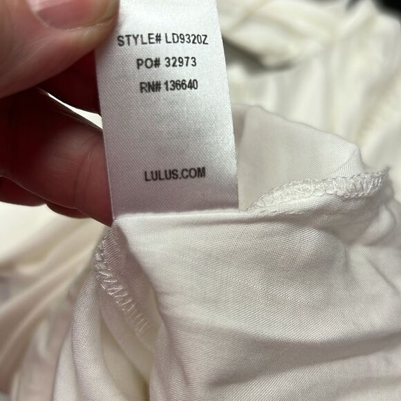 Lulus Easy Honey Ivory Slip Dress EUC size Medium - Picture 16 of 16